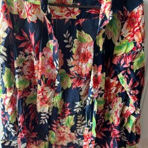 Floral button up